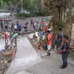 Minga Comunitaria para la Construcción de Puente en el Sector «La Marranera» a orillas del río Nulpe